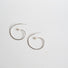 A five petal flower stud earring. Hand textured petals and silver balls in the centre of the fl