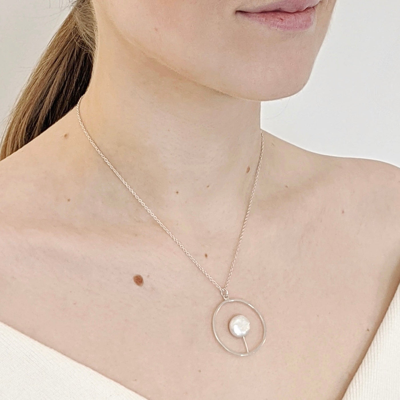 New Moon Pearl Necklace – Vicki Westgate Fine Jewellery